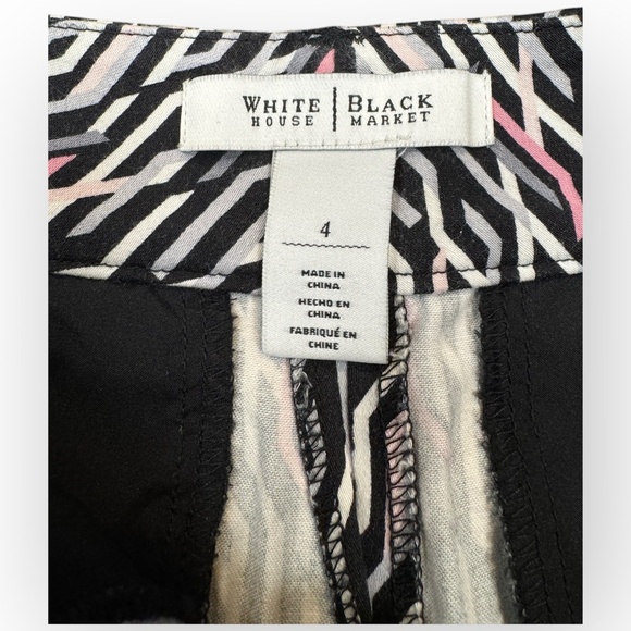 White House Black Market Geometric Walking Shorts – Size 4 - Picture 5 of 7